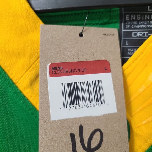 Nike Oregon Ducks Football Jersey NC2F-08AT CLVGRJNC2FOR Size L Green - Picture 3 of 5